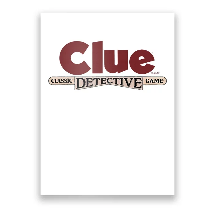 Clue Classic Detective Game Poster