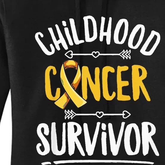 Childhood Cancer Design For A Childhood Cancer Survivor Women's Pullover Hoodie