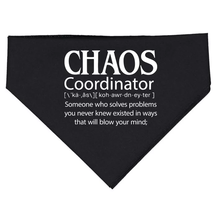 Chaos Coordinator Definition USA-Made Doggie Bandana