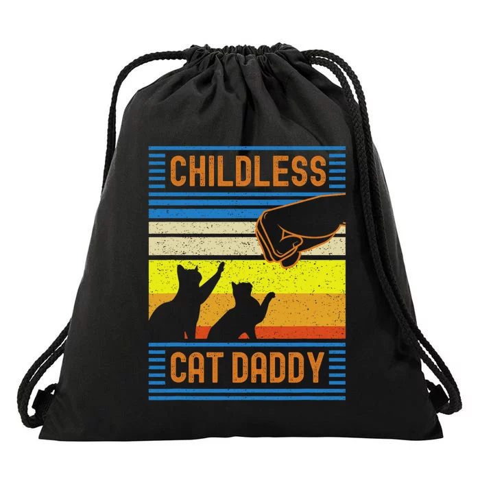 Childless Cat Daddy 2024 For President Matching Parents Drawstring Bag