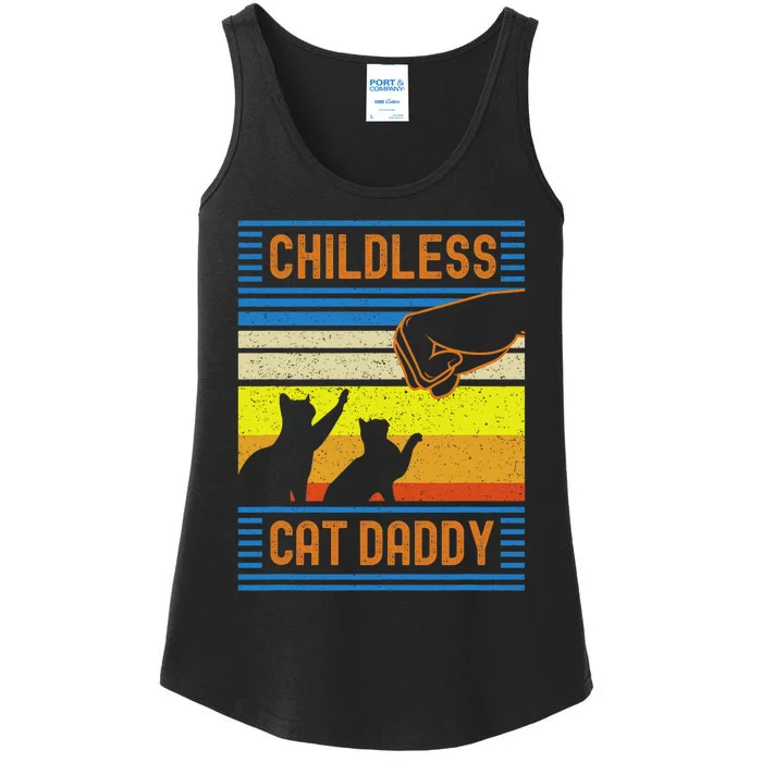 Childless Cat Daddy 2024 For President Matching Parents Ladies Essential Tank