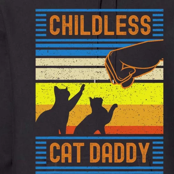 Childless Cat Daddy 2024 For President Matching Parents Premium Hoodie