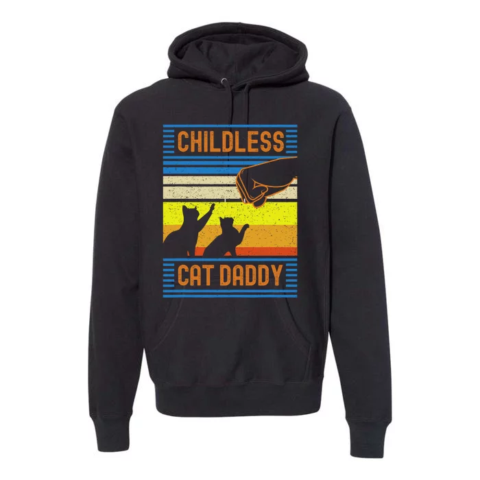 Childless Cat Daddy 2024 For President Matching Parents Premium Hoodie