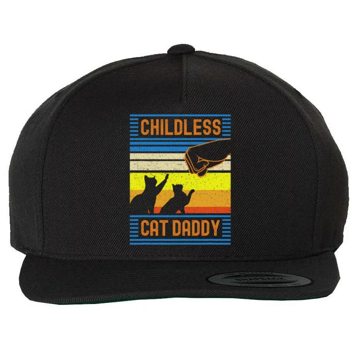 Childless Cat Daddy 2024 For President Matching Parents Wool Snapback Cap