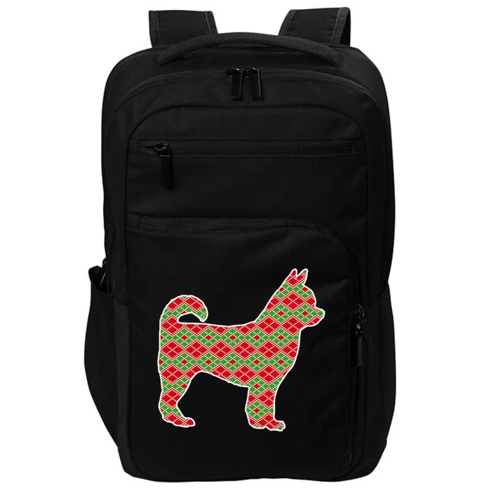 Chihuahua Christmas Dog Lover Funny Gift Impact Tech Backpack