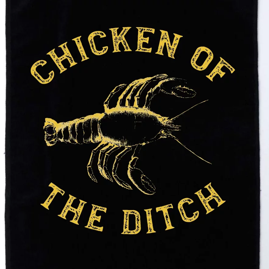 Crawfish Chicken Ditch Retro Cajun Food Gift Platinum Collection Golf Towel