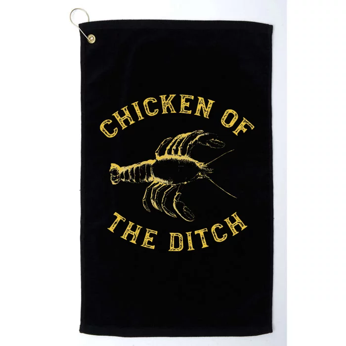 Crawfish Chicken Ditch Retro Cajun Food Gift Platinum Collection Golf Towel