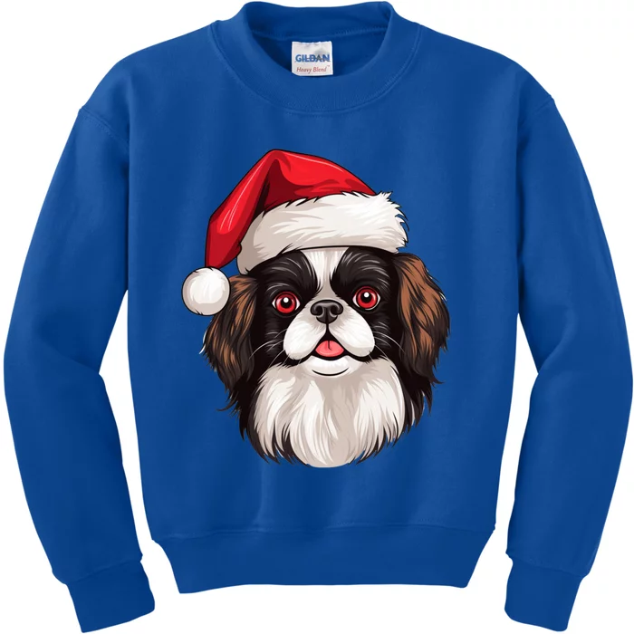 Christmas Chihuahua Dog Santa Hat Funny Xmas Great Gift Kids Sweatshirt