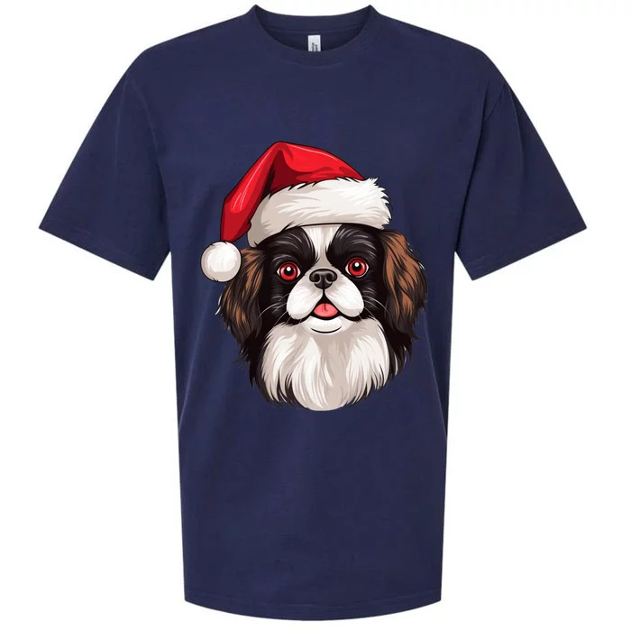 Christmas Chihuahua Dog Santa Hat Funny Xmas Great Gift Sueded Cloud Jersey T-Shirt