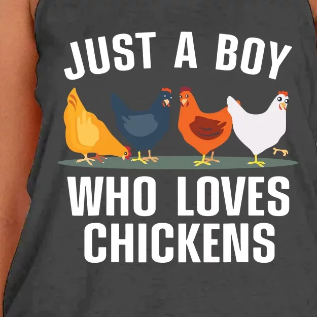 Cute Chicken Design For Men Farming Chicken Lover Women's Knotted Racerback Tank