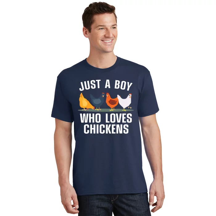 Cute Chicken Design For Men Farming Chicken Lover T-Shirt