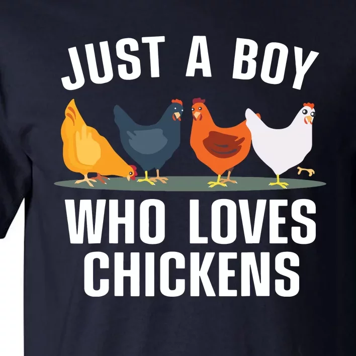 Cute Chicken Design For Men Farming Chicken Lover Tall T-Shirt