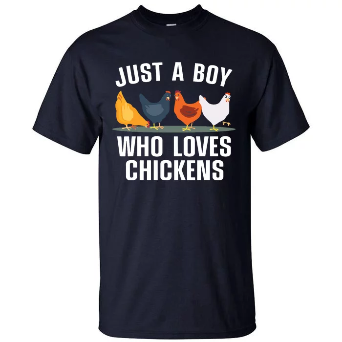 Cute Chicken Design For Men Farming Chicken Lover Tall T-Shirt