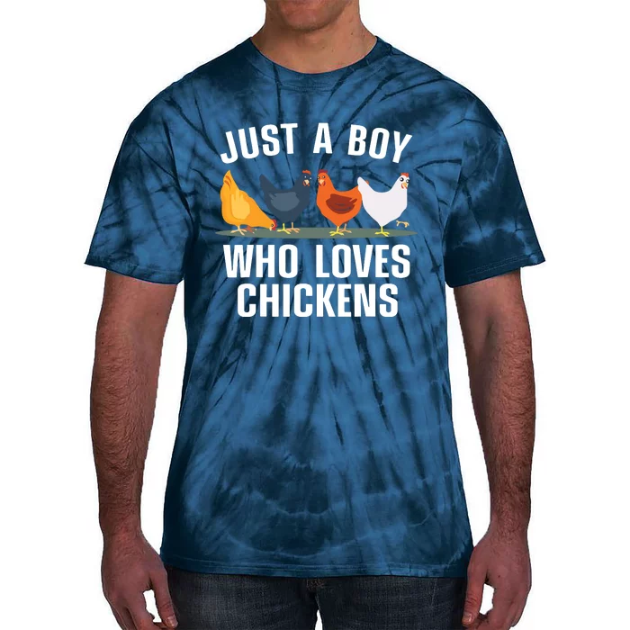 Cute Chicken Design For Men Farming Chicken Lover Tie-Dye T-Shirt