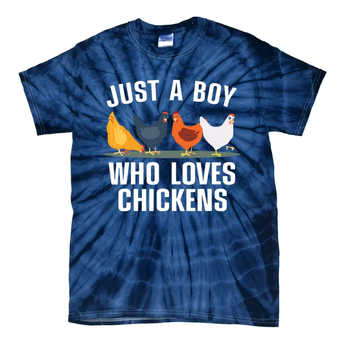 Cute Chicken Design For Men Farming Chicken Lover Tie-Dye T-Shirt