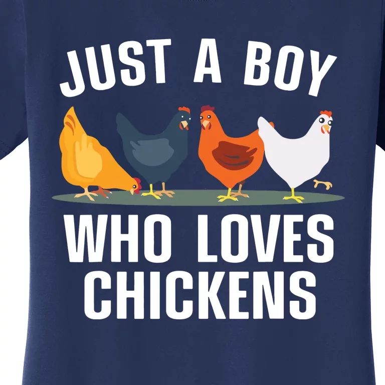 Cute Chicken Design For Men Farming Chicken Lover Women's T-Shirt