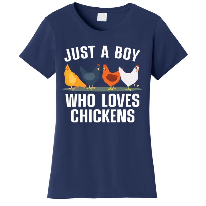 Cute Chicken Design For Men Farming Chicken Lover Women's T-Shirt