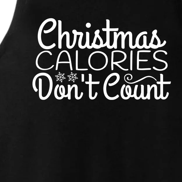 Christmas Calories Don't Count Funny Ladies Tri-Blend Wicking Tank