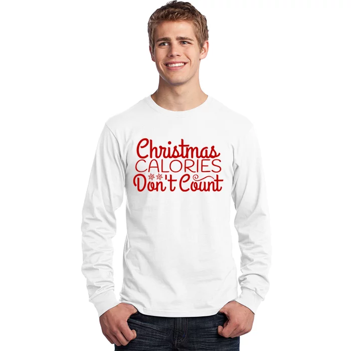 Christmas Calories Don't Count Funny Long Sleeve Shirt