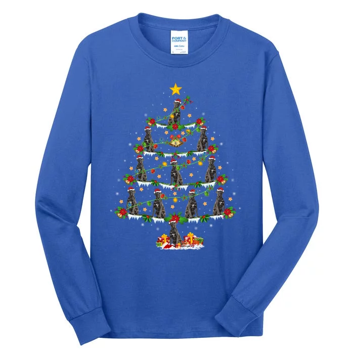 Cane Corso Dog Lover Xmas Lighting Cane Corso Christmas Tree Funny Gift Tall Long Sleeve T-Shirt