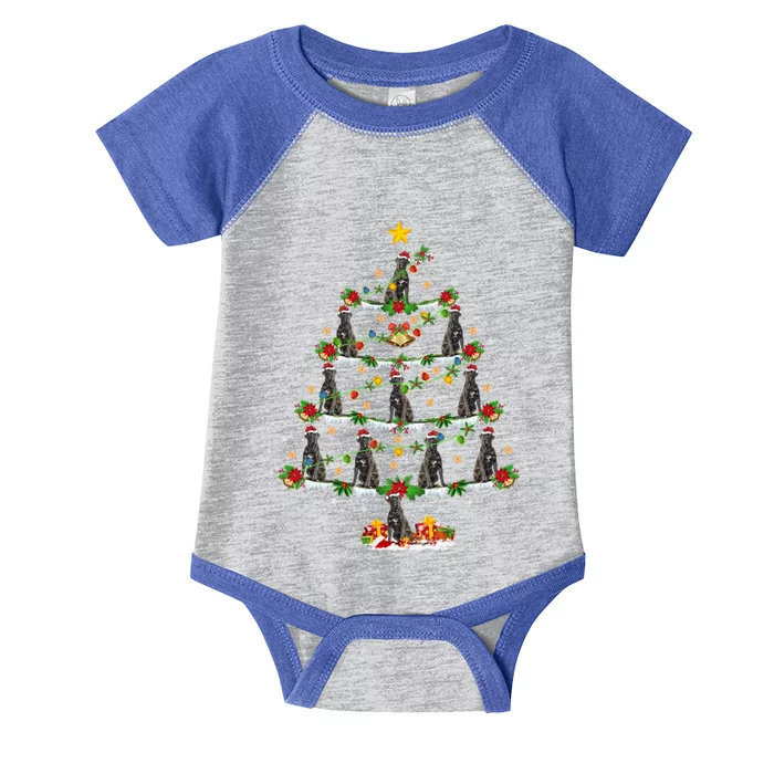 Cane Corso Dog Lover Xmas Lighting Cane Corso Christmas Tree Funny Gift Infant Baby Jersey Bodysuit