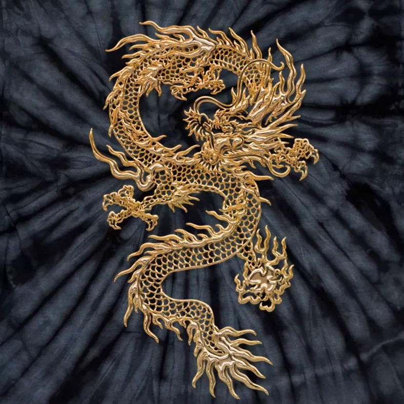 Chinese Culture Dragon Asian Gift Tie-Dye T-Shirt