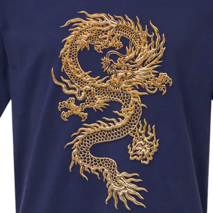 Chinese Culture Dragon Asian Gift Sueded Cloud Jersey T-Shirt