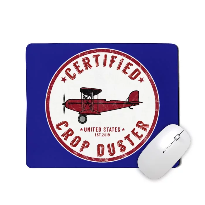 Certified Crop Duster Planes And Aerial Mousepad