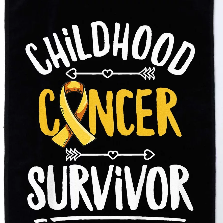 Childhood Cancer Design For A Childhood Cancer Survivor Platinum Collection Golf Towel