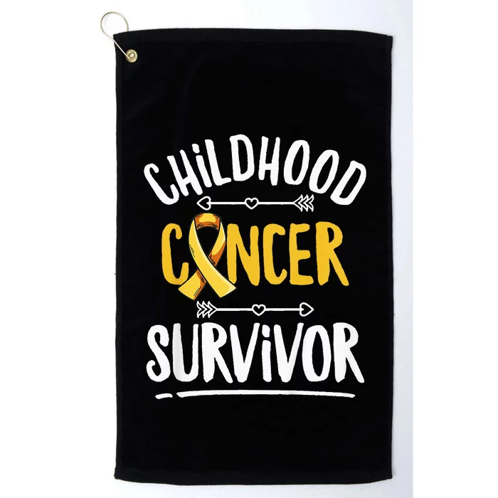 Childhood Cancer Design For A Childhood Cancer Survivor Platinum Collection Golf Towel