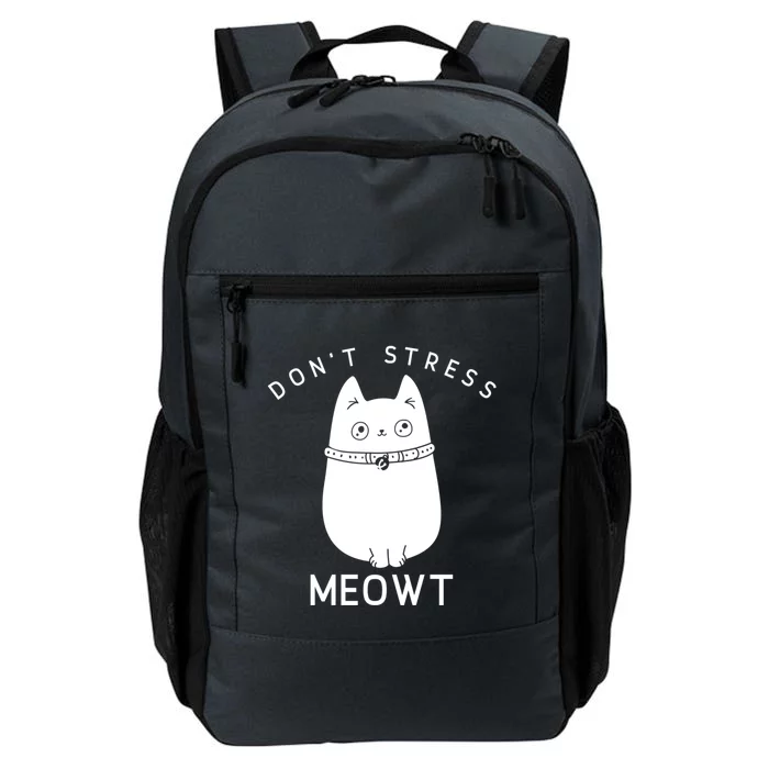 Cute Cat Don’t Stress Meowt Meaningful Gift Daily Commute Backpack