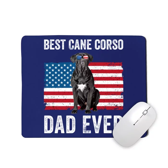 Cane Corso Dad USA American Flag Cane Corso Dog Lover Owner Mousepad