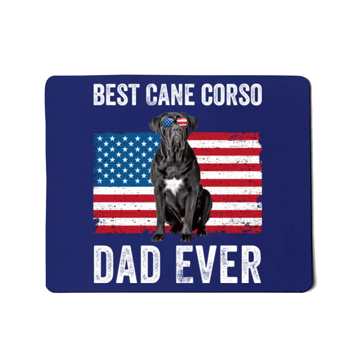 Cane Corso Dad USA American Flag Cane Corso Dog Lover Owner Mousepad