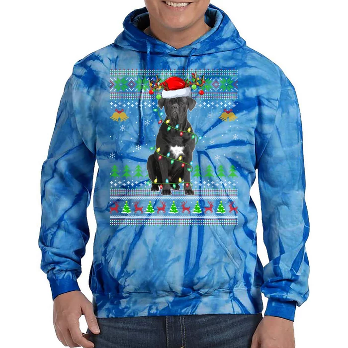 Cane Corso Dog Lover Xmas Santa Cane Corso Ugly Christmas Meaningful Gift Tie Dye Hoodie