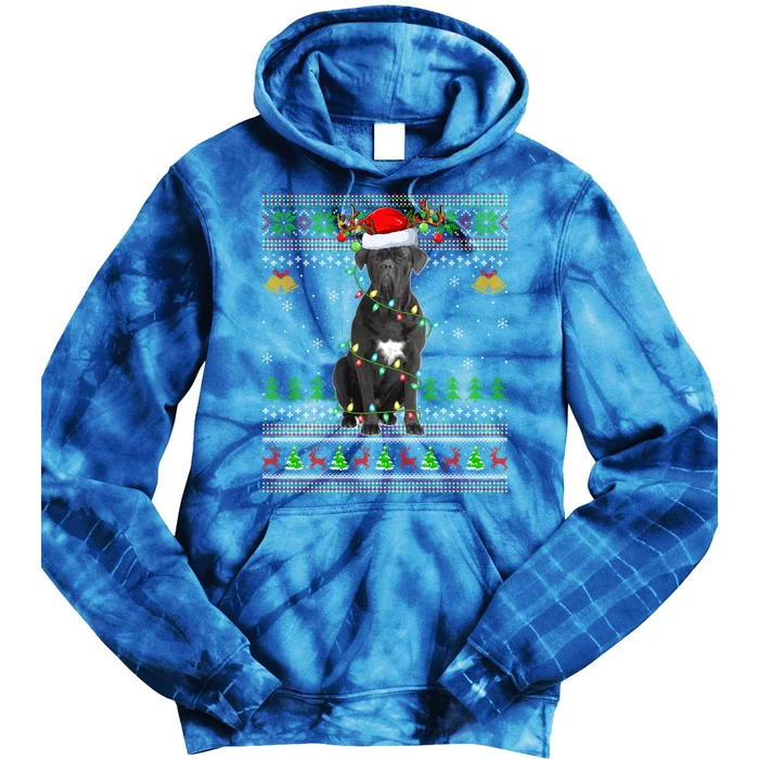 Cane Corso Dog Lover Xmas Santa Cane Corso Ugly Christmas Meaningful Gift Tie Dye Hoodie