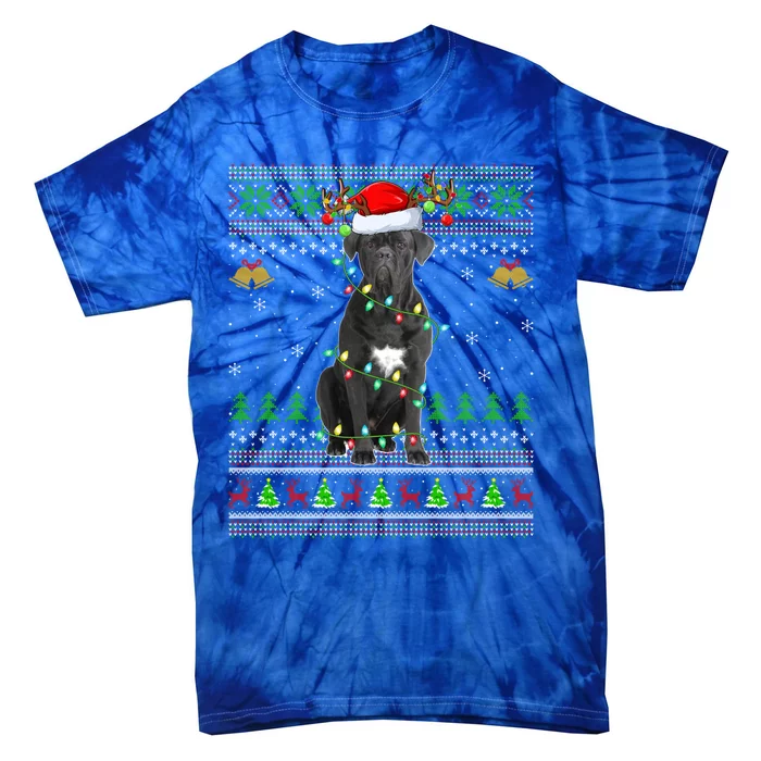 Cane Corso Dog Lover Xmas Santa Cane Corso Ugly Christmas Meaningful Gift Tie-Dye T-Shirt