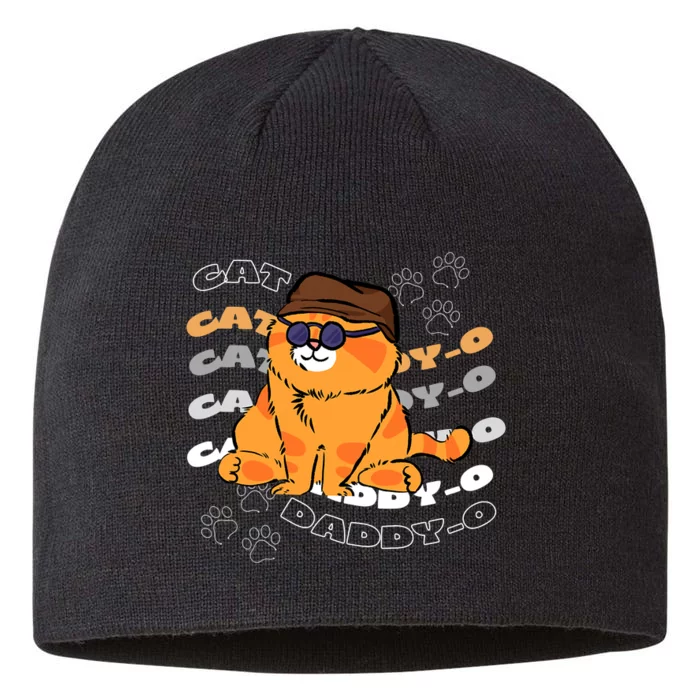 Cool Cat Daddy Groovy Cat Daddy O Chubby Cat Dad Gift 8 1/2in Sustainable Knit Beanie