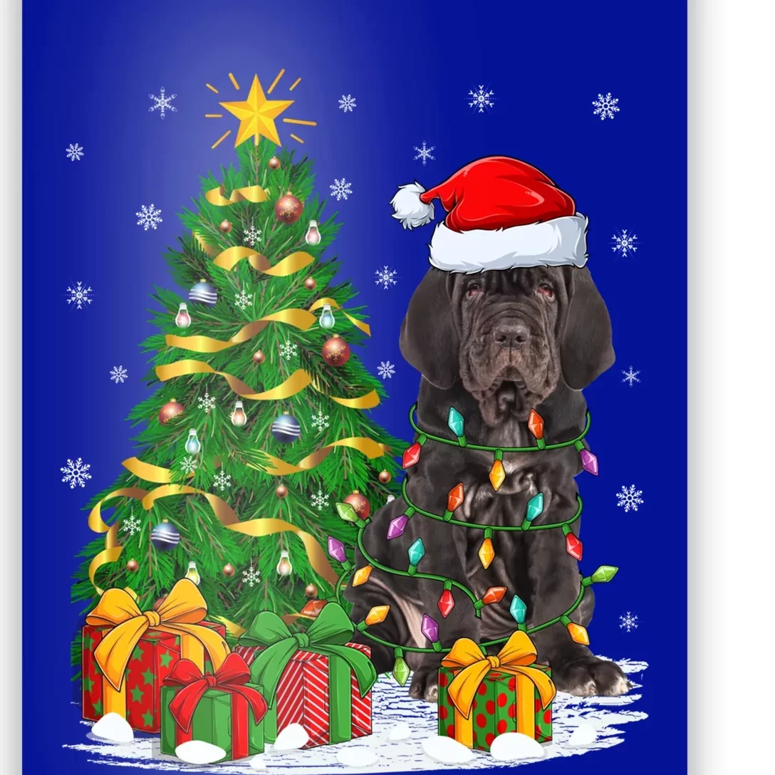 Cane Corso Dog Lover Xmas Tree Santa Cane Corso Christmas Great Gift Poster