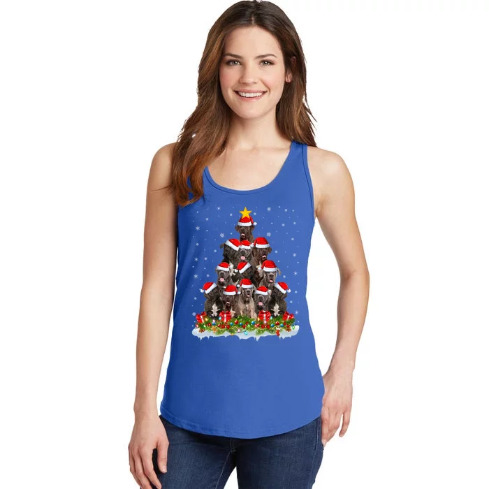 Cane Corso Dog Lover Xmas Tree Santa Christmas Cane Corso Gift Ladies Essential Tank