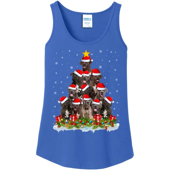 Cane Corso Dog Lover Xmas Tree Santa Christmas Cane Corso Gift Ladies Essential Tank