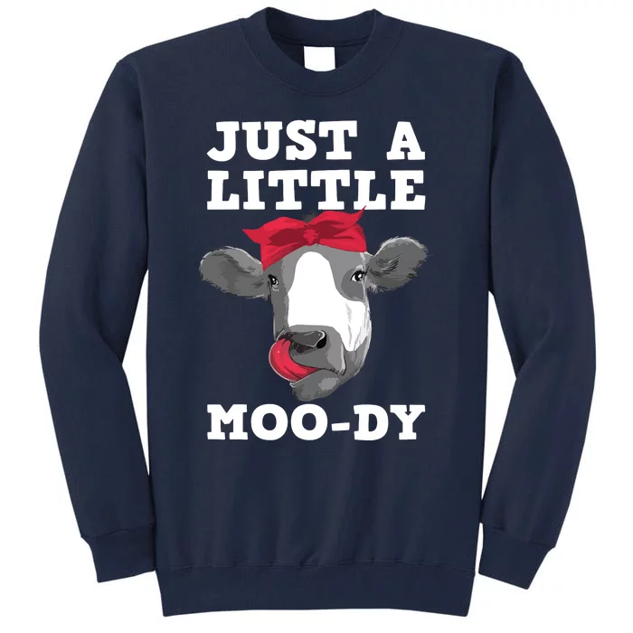 Cute Cow Design For Dairy Cow Lover Cattle Farming Tall Sweatshirt