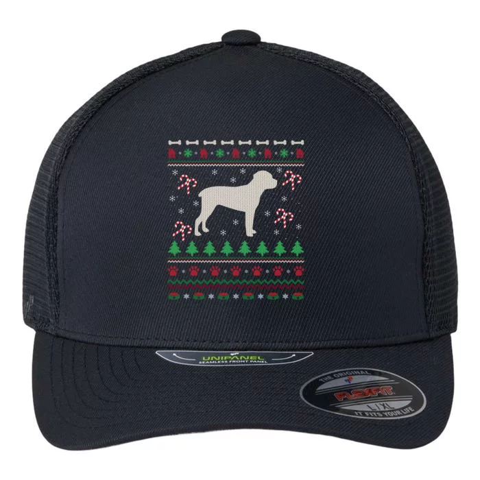 Cane Corso Dog Lover Xmas Ugly Cane Corso Christmas Gift Flexfit Unipanel Trucker Cap