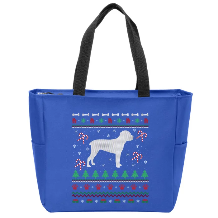 Cane Corso Dog Lover Xmas Ugly Cane Corso Christmas Gift Zip Tote Bag