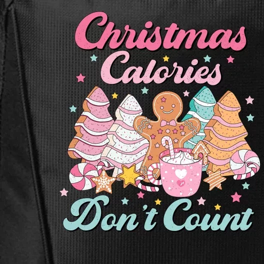 Christmas Calories Dont Count Funny Holiday City Backpack