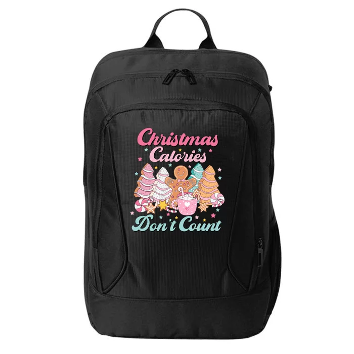 Christmas Calories Dont Count Funny Holiday City Backpack