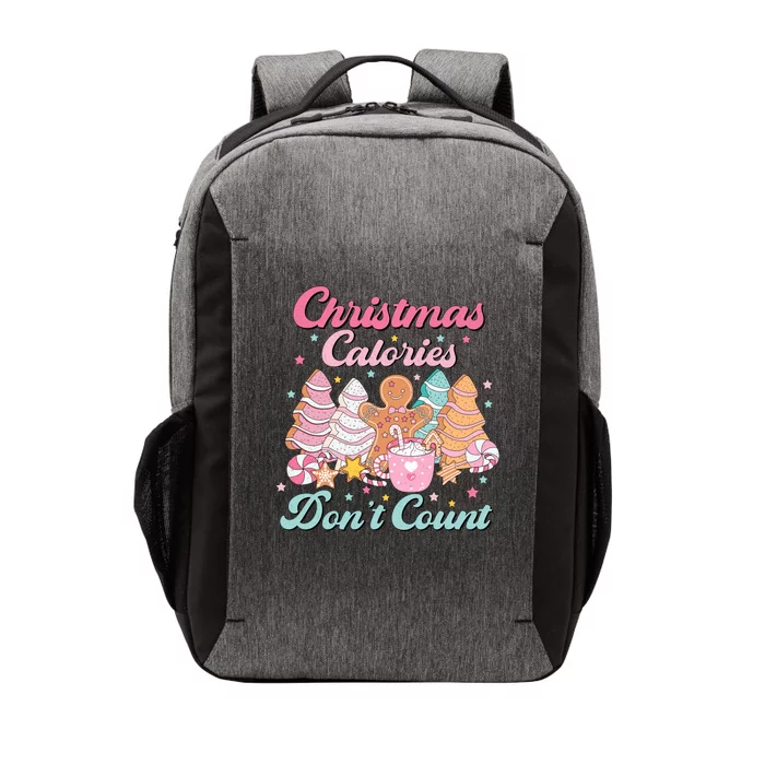 Christmas Calories Dont Count Funny Holiday Vector Backpack