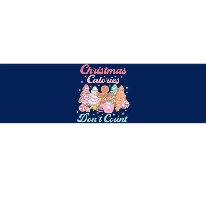 Christmas Calories Dont Count Funny Holiday Bumper Sticker