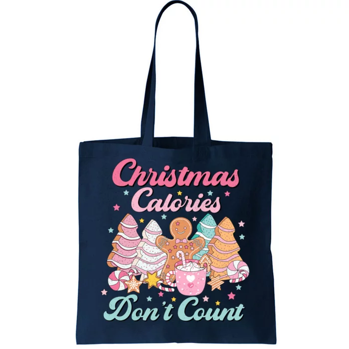 Christmas Calories Dont Count Funny Holiday Tote Bag