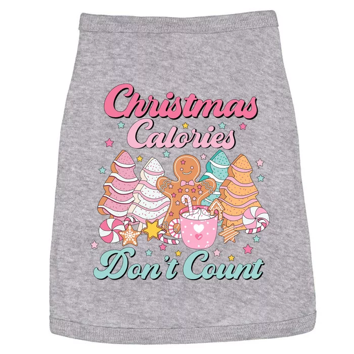 Christmas Calories Dont Count Funny Holiday Doggie Tank