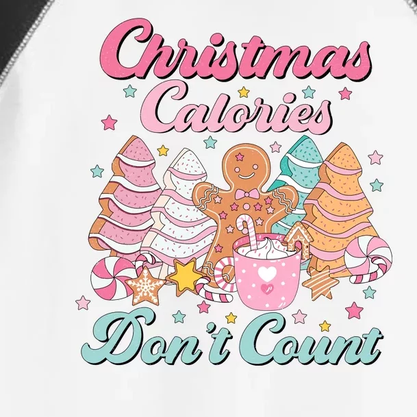 Christmas Calories Dont Count Funny Holiday Toddler Fine Jersey T-Shirt